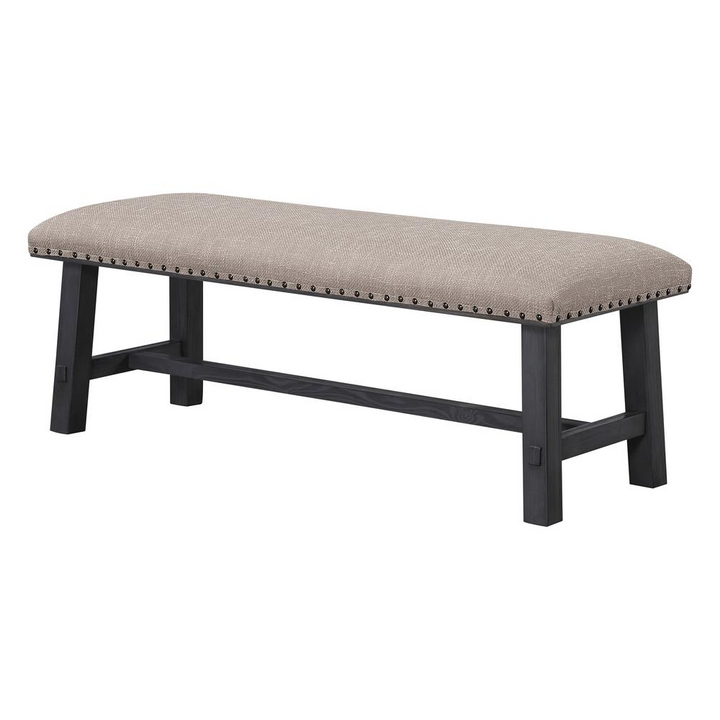 Boho Aesthetic Callen Upholstered Bench | Biophilic Design Airbnb Decor Furniture 
