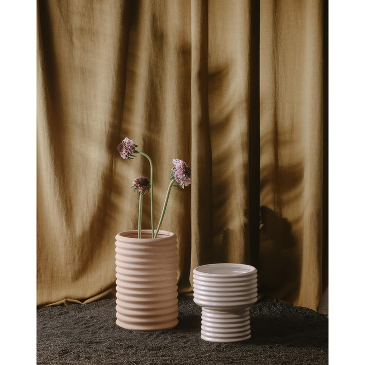 Boho Aesthetic Ozean Vase Coastal White | Biophilic Design Airbnb Decor Furniture 