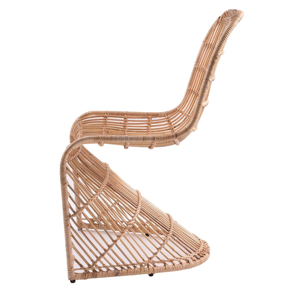 Boho Aesthetic Groovy Rattan Chair, (Set of 2) | Biophilic Design Airbnb Decor Furniture 