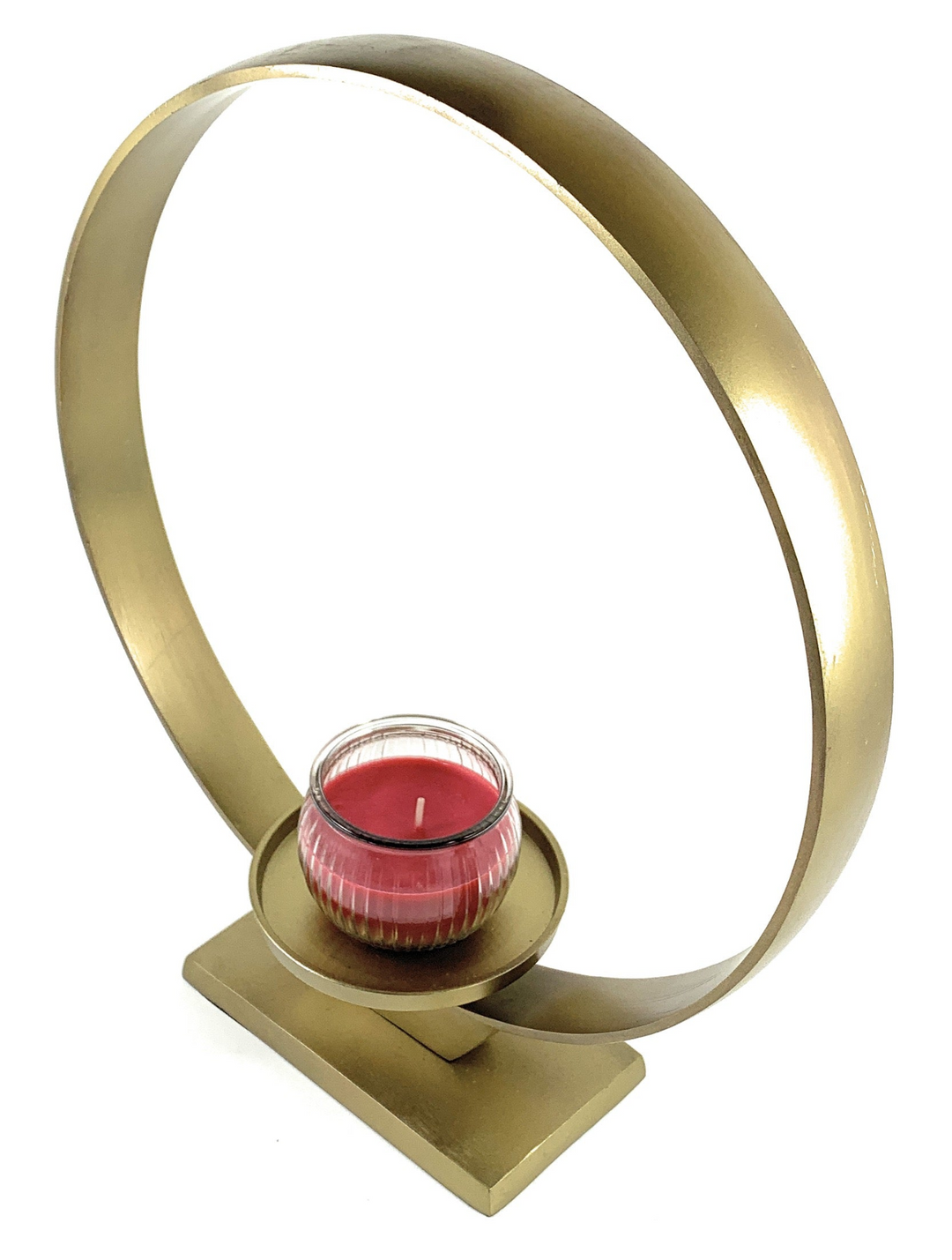 Boho Aesthetic Vibhsa Golden Candle Holder (15"H) | Biophilic Design Airbnb Decor Furniture 
