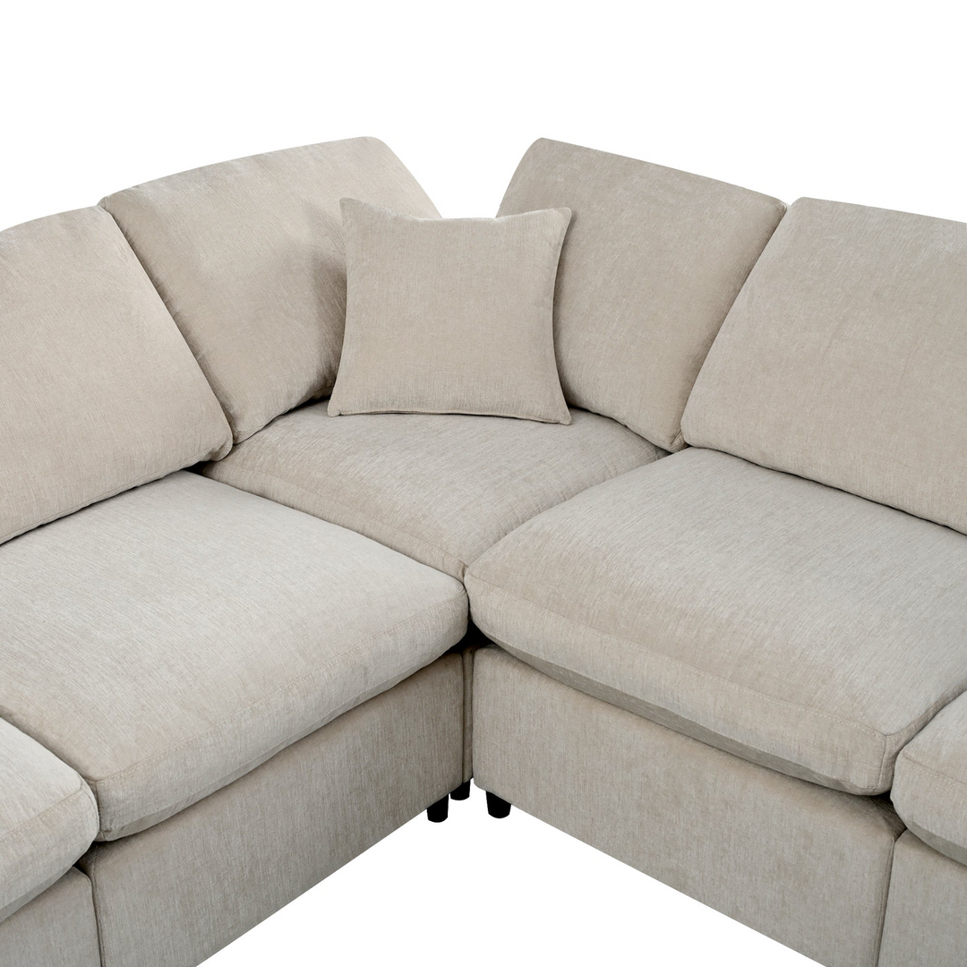 The Amalfi Grande 7-Piece Mediterranean Sofa - Mediterranean Tuscan Contemporary Home Decor Furniture