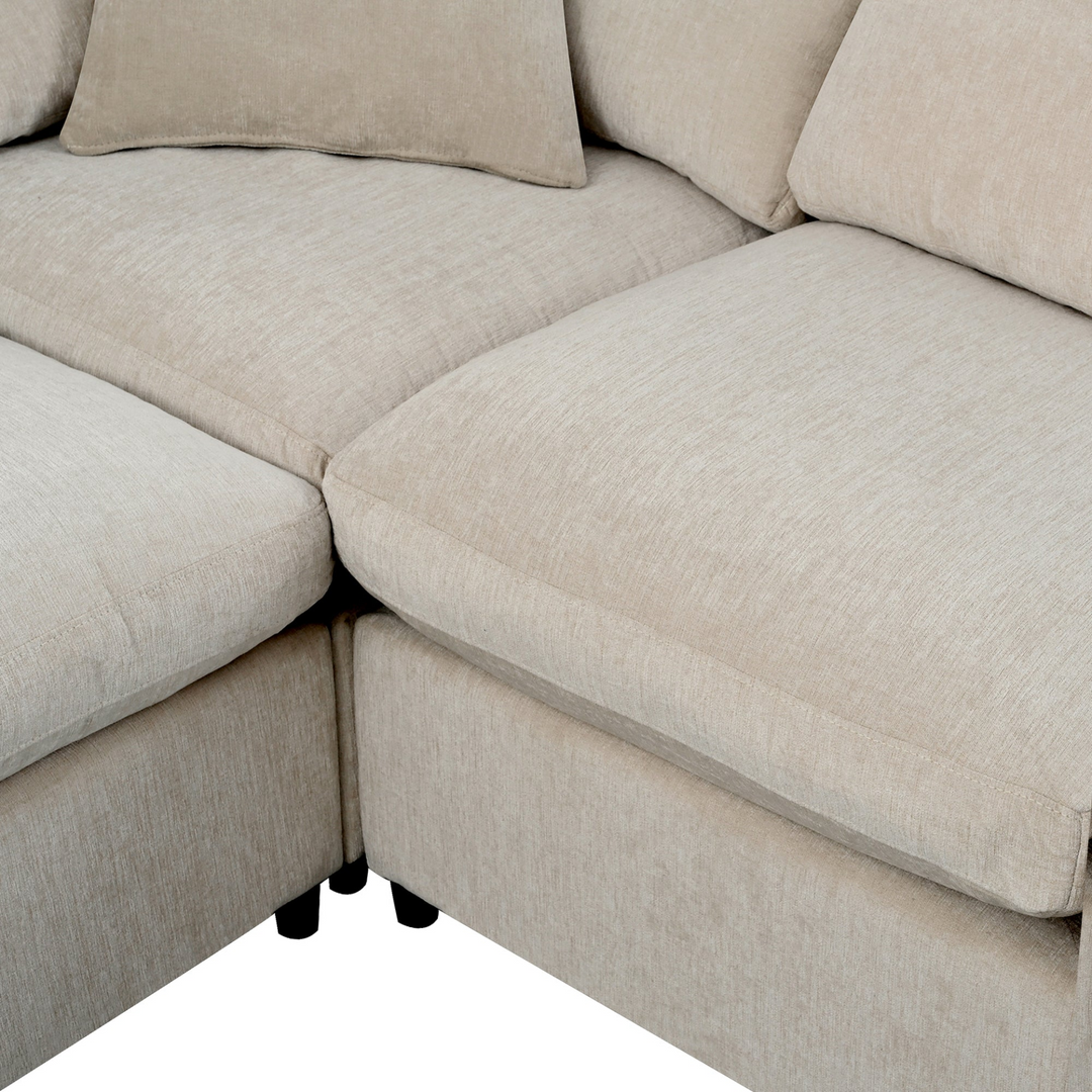 The Amalfi Grande 7-Piece Mediterranean Sofa - Mediterranean Tuscan Contemporary Home Decor Furniture