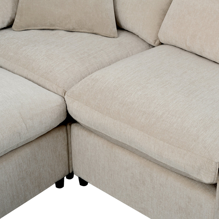 The Amalfi Grande 7-Piece Mediterranean Sofa - Mediterranean Tuscan Contemporary Home Decor Furniture