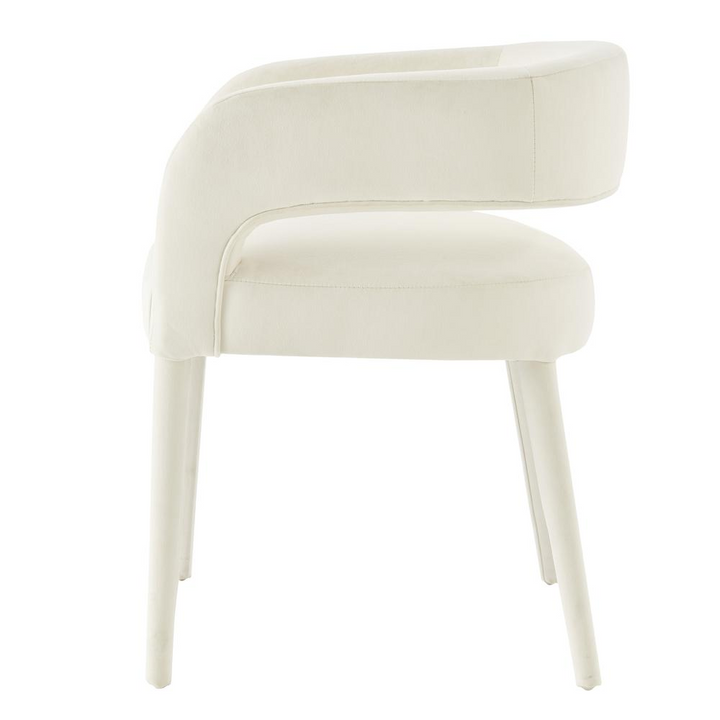 Boho Aesthetic Lauryn Velvet Dining Side Chair | Biophilic Design Airbnb Decor Furniture 