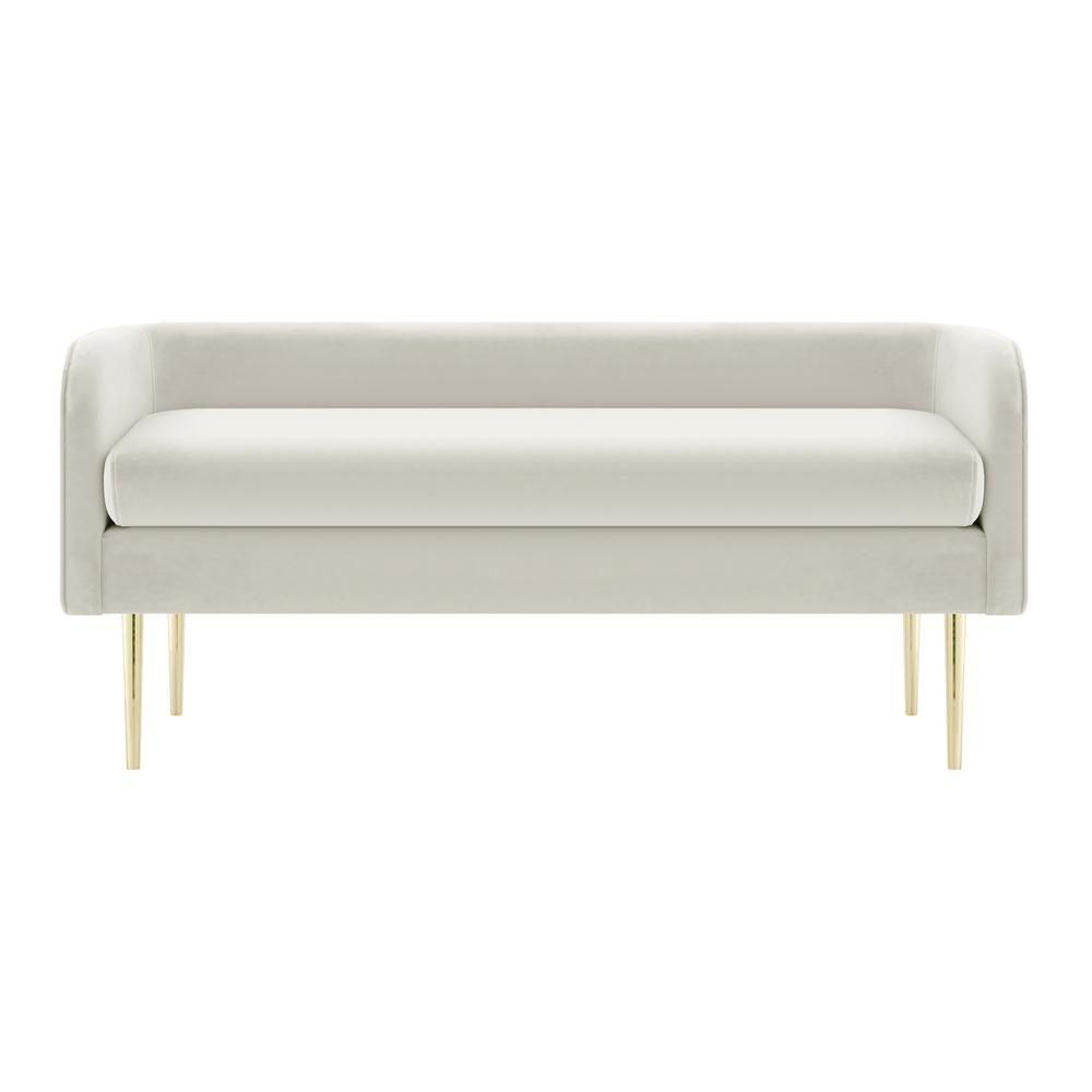 Boho Aesthetic Marsha Velvet Bench | Biophilic Design Airbnb Decor Furniture 