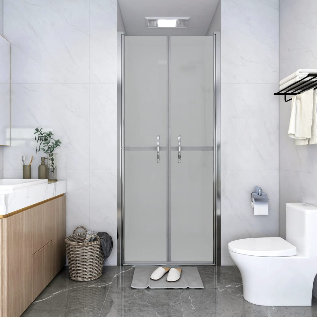 Boho Aesthetic vidaXL Shower Door Frosted ESG 37.8"x74.8" | Biophilic Design Airbnb Decor Furniture 