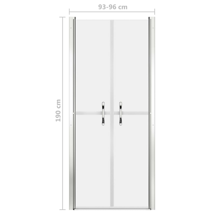 Boho Aesthetic vidaXL Shower Door Frosted ESG 37.8"x74.8" | Biophilic Design Airbnb Decor Furniture 