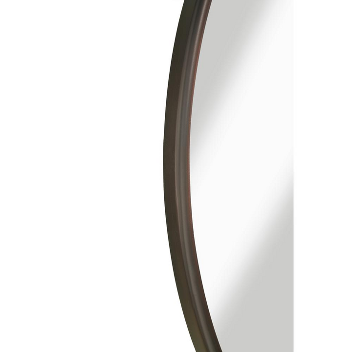 Boho Aesthetic Martin Svensson Home Oil Rubbed Bronze Framed Round Wall Mirror | Biophilic Design Airbnb Decor Furniture 