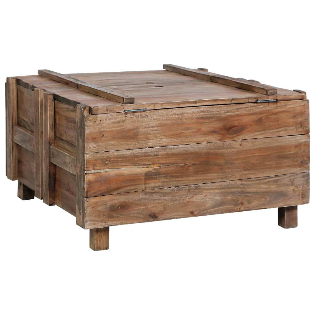 Boho Aesthetic Solid Wood Mango Coffee Table | Biophilic Design Airbnb Decor Furniture 