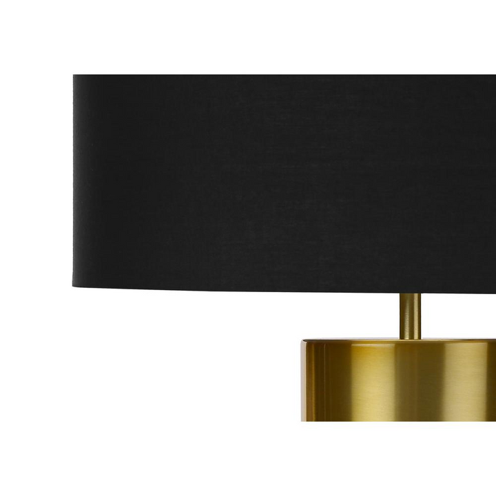 Boho Aesthetic Lighting, 25"H, Table Lamp, Black Concrete, Black Shade, Contemporary | Biophilic Design Airbnb Decor Furniture 