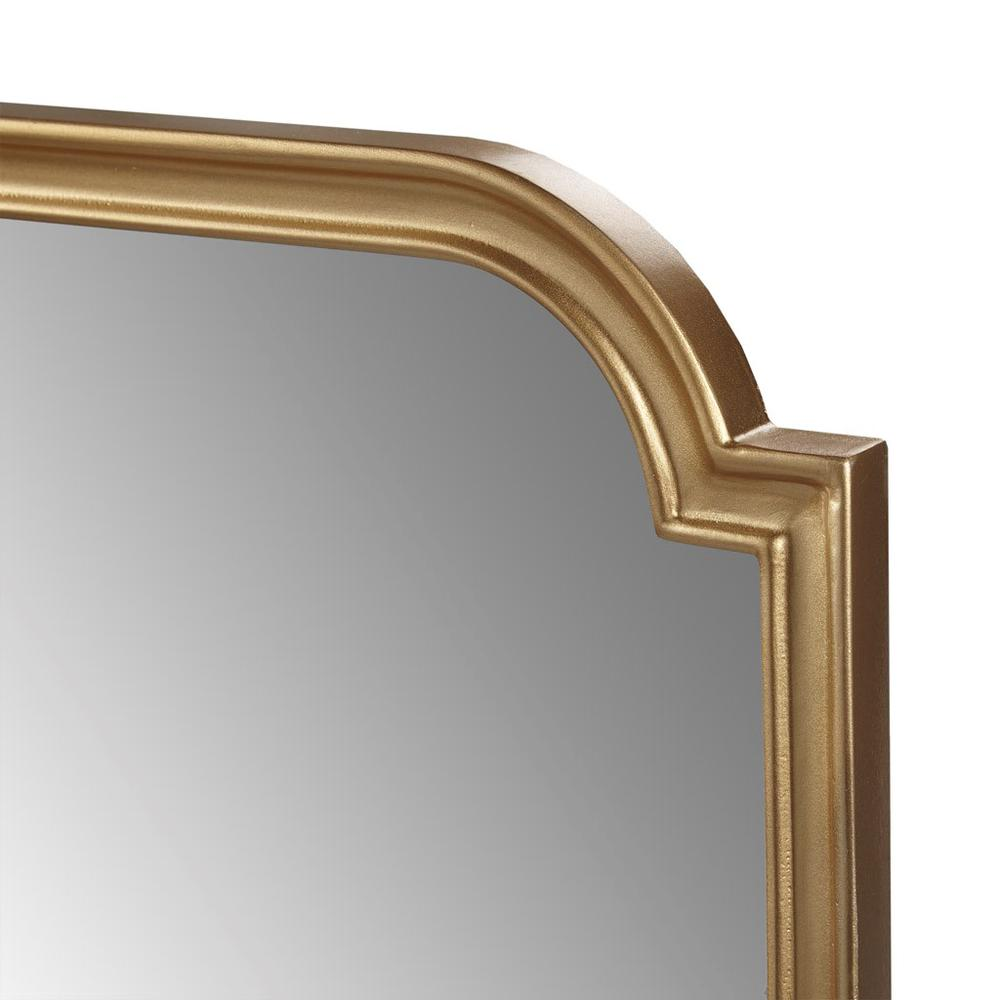Buy farmhouse furniture Gold Scalloped Wood Wall Mirror - Modern Cottage Farmhouse Furniture