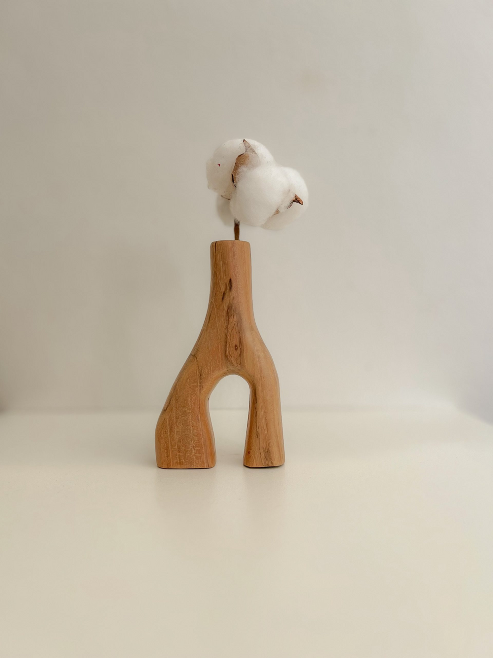 Boho Aesthetic Tomo Wooden Vase | Biophilic Design Airbnb Decor Furniture 