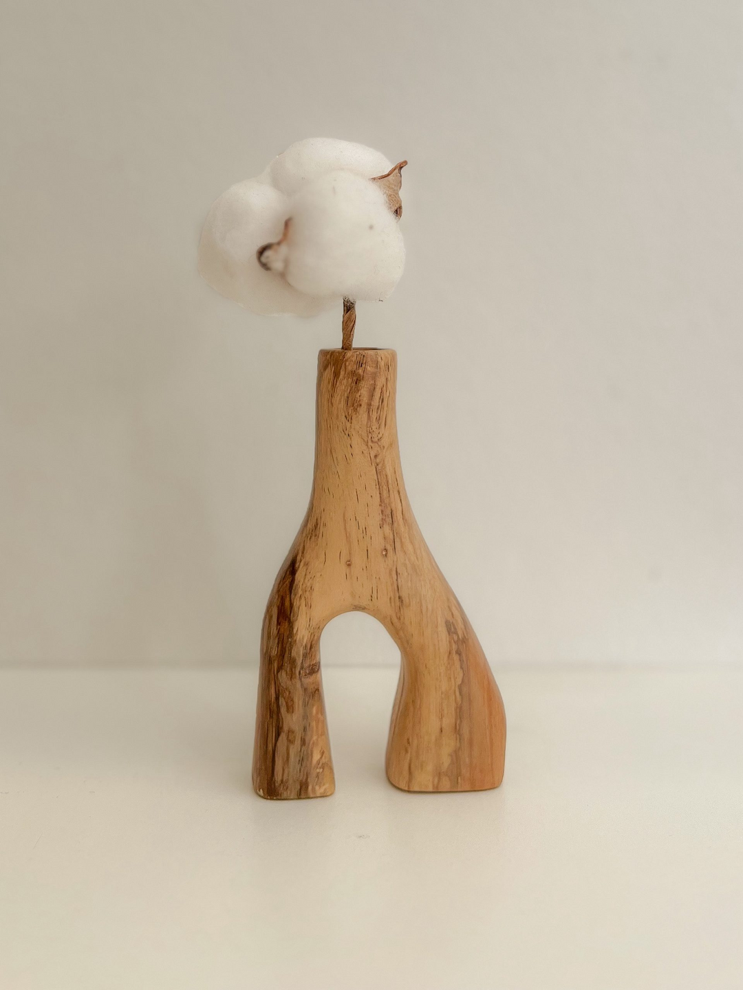 Boho Aesthetic Tomo Wooden Vase | Biophilic Design Airbnb Decor Furniture 