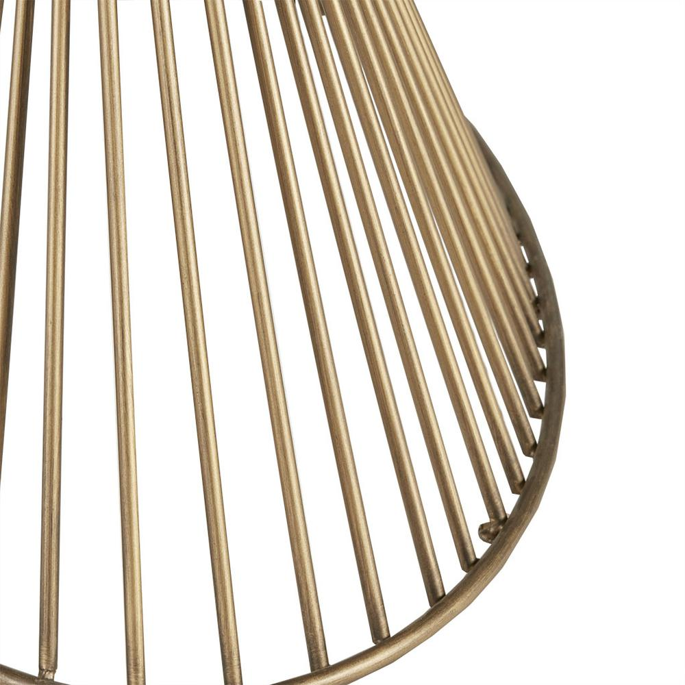 Mid-Century Modern Oval Dining Table - Seats 6, Golden Bronze Top with Antique Bronze Wire Frame - Mediterranean Italian Contemporary Home Decor Furniture