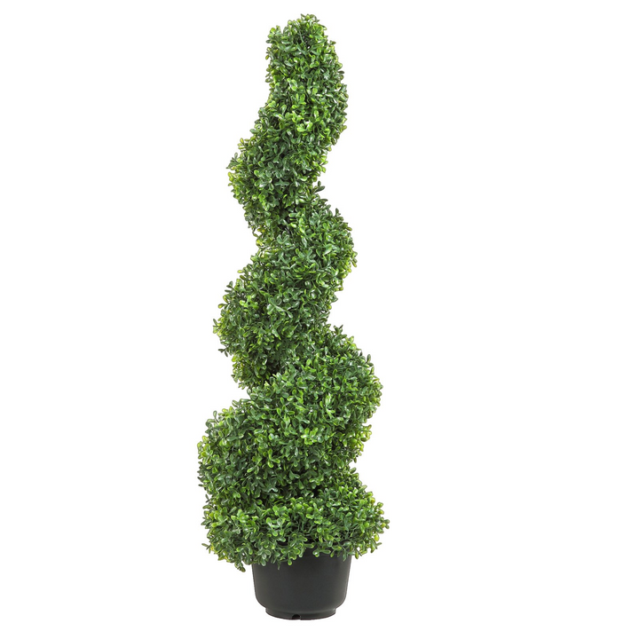 Boho Aesthetic VEVOR 2 pcs. Artificial Boxwood Biophilic design decor Tower Topiary Spiral Artificial Plant high Decorative Replacement Leaves | Biophilic Design Airbnb Decor Furniture 