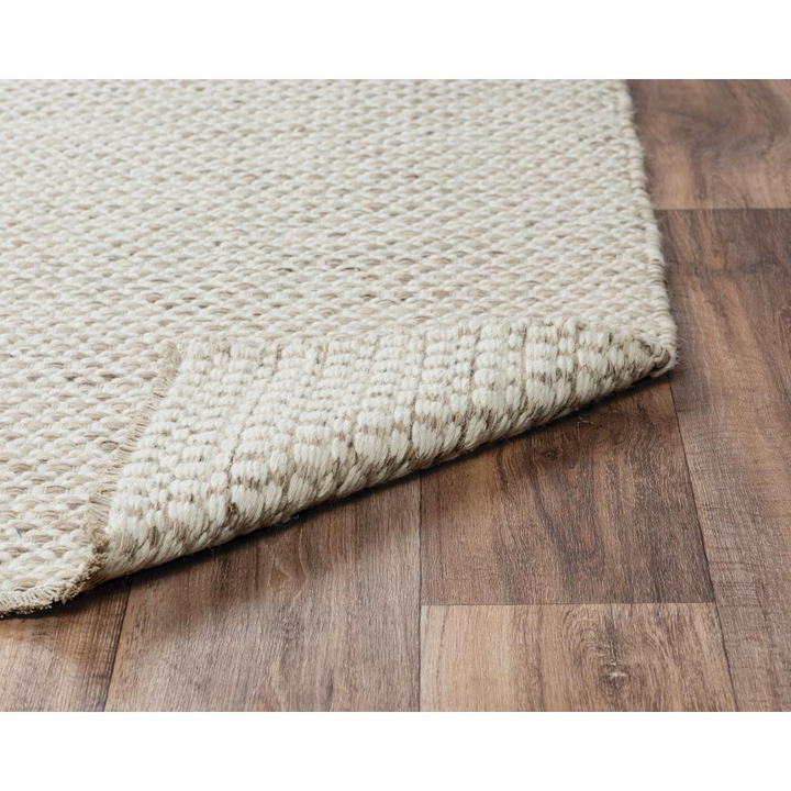 Buy farmhouse furniture Extra Large Modern Farmhouse Hand Woven Loop Pile Wool Rug, 8&