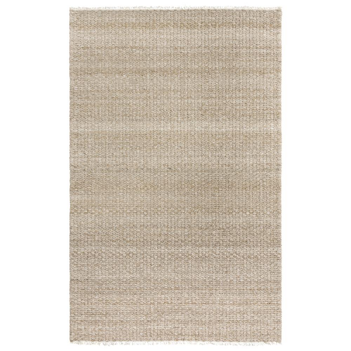 Sepia Hand Woven Flat Weave Pile Wool/ Polyester Rug, 5' x 7'6" - Mediterranean Italian Contemporary Home Decor Furniture
