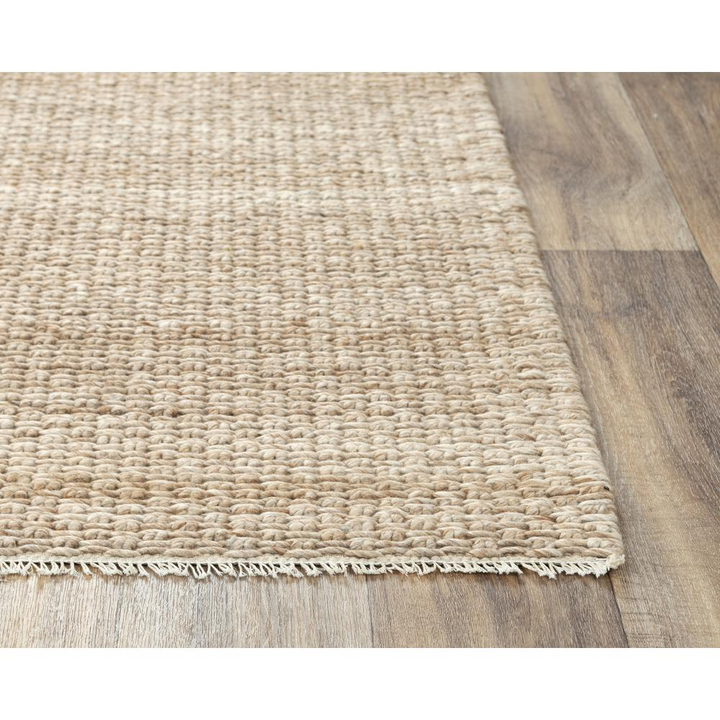 Sepia Hand Woven Flat Weave Pile Wool/ Polyester Rug, 5' x 7'6" - Mediterranean Italian Contemporary Home Decor Furniture
