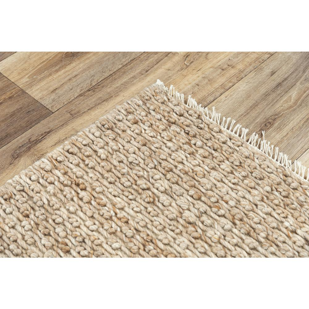 Sepia Hand Woven Flat Weave Pile Wool/ Polyester Rug, 5' x 7'6" - Mediterranean Italian Contemporary Home Decor Furniture