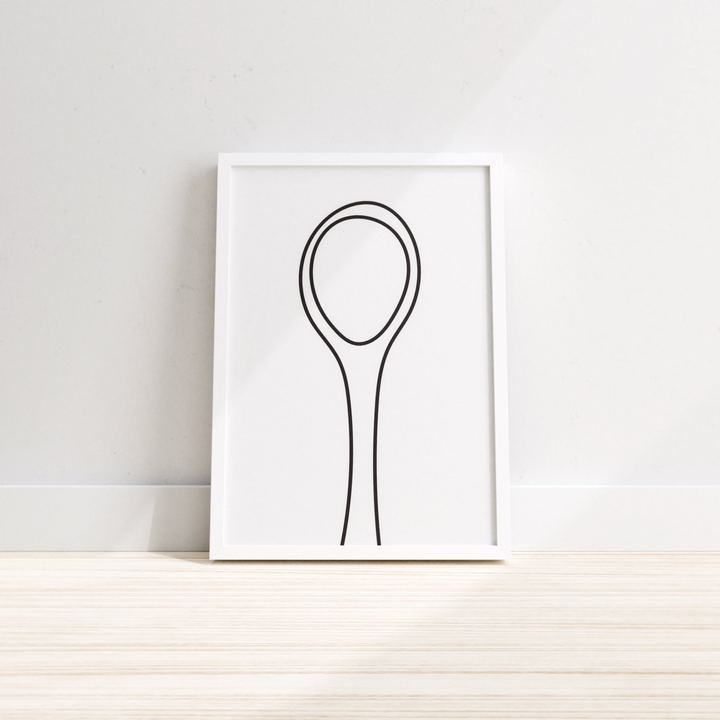 Boho Aesthetic Spoon - Wall Print, Kitchen Wall Decor, Kitchen Wall Art, Dining room Prints, Farmhouse wall decor | Biophilic Design Airbnb Decor Furniture 