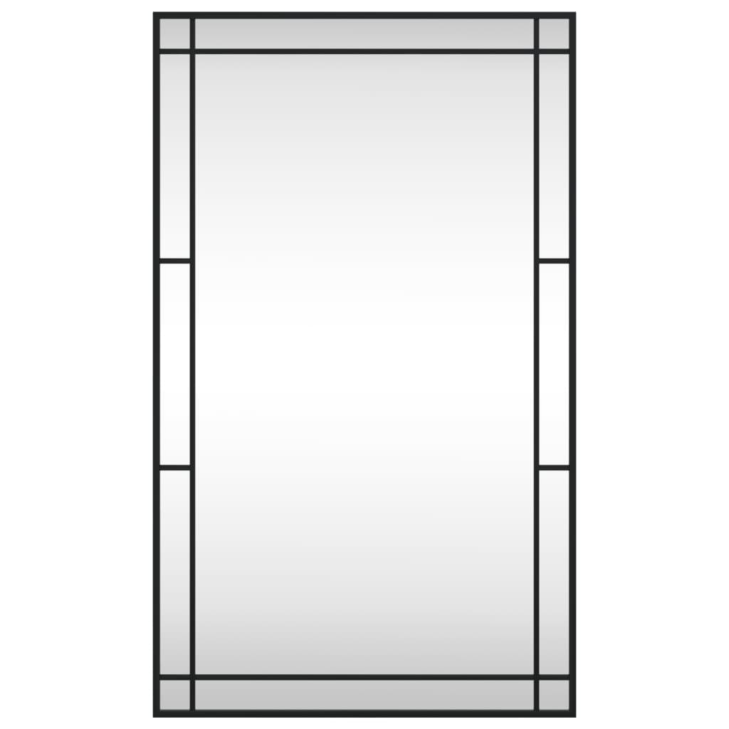 Boho Aesthetic Le Caen | Black Grid Wall Mirror  23.6"x39.4" Rectangle Iron | Biophilic Design Airbnb Decor Furniture 