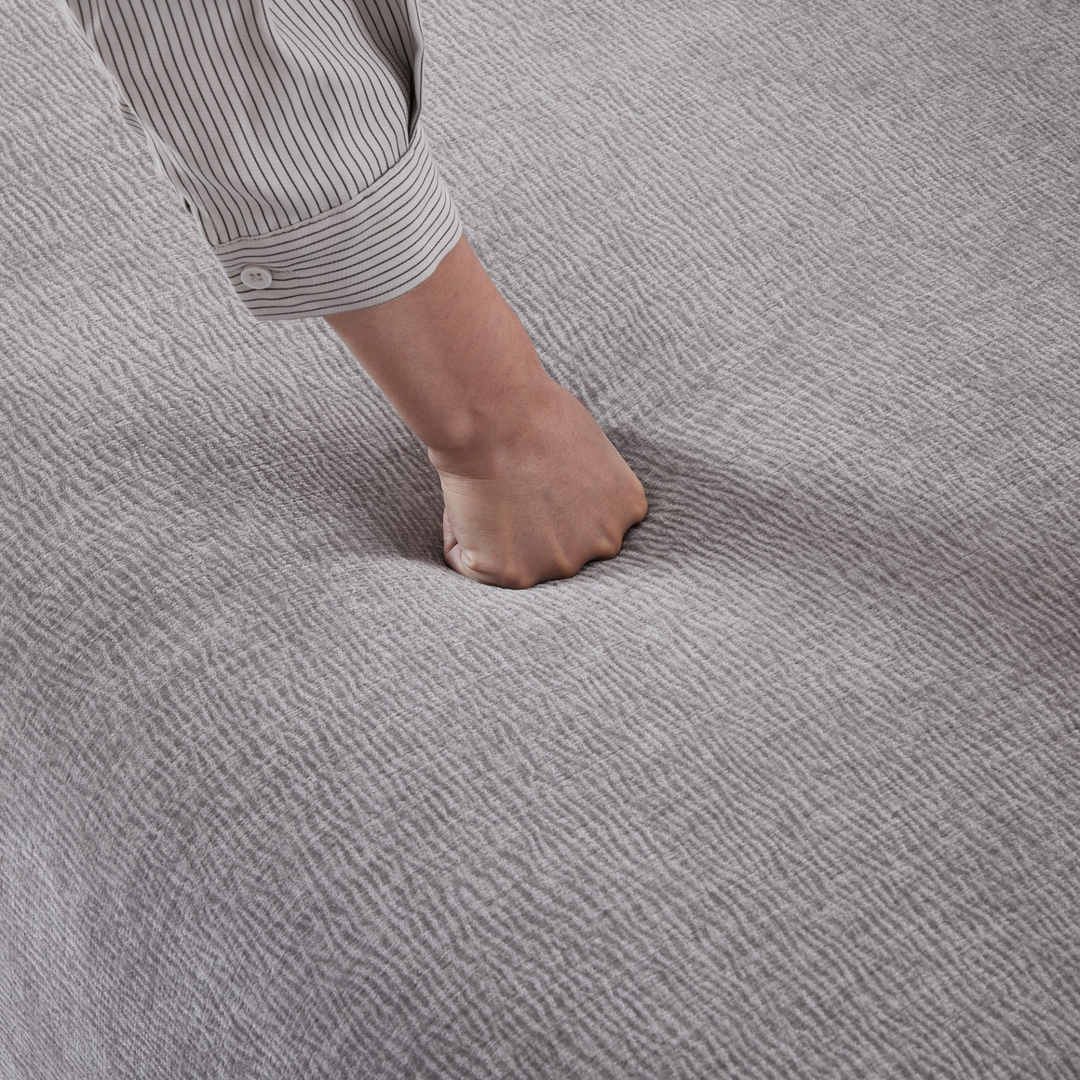 Boho Aesthetic De La Loire | Modern Gray Large Italian L-Shape Modular Sectional Sofa for Living Room | Biophilic Design Airbnb Decor Furniture 