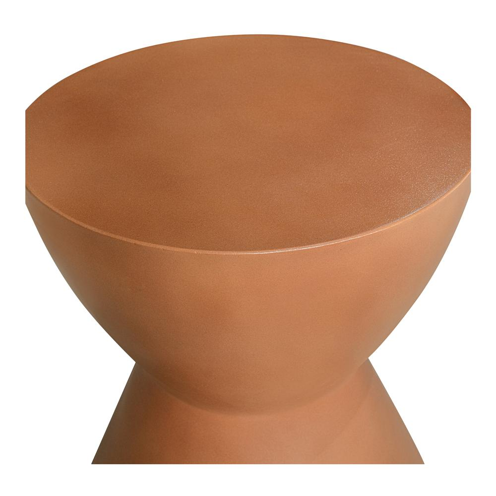 Buy farmhouse furniture Hourglass Outdoor Stool Terracotta - Modern Cottage Farmhouse Furniture