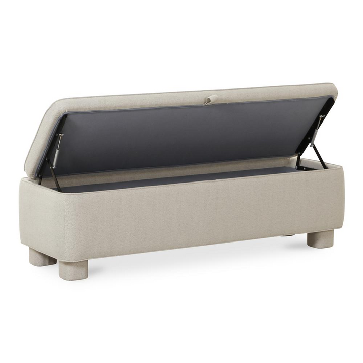 The Willow Modern Farmhouse Storage Bench - Mediterranean Italian Contemporary Home Decor Furniture