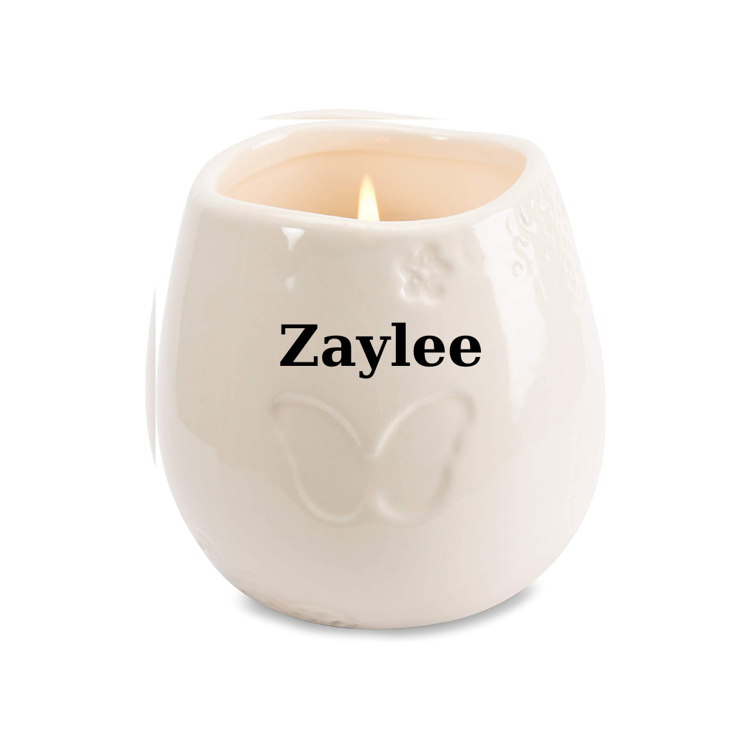 Boho Aesthetic Personalized Memorial Candle Gift Memory Your Light Remains Ceramic Soy Wax Candle Gift After Loss | Biophilic Design Airbnb Decor Furniture 