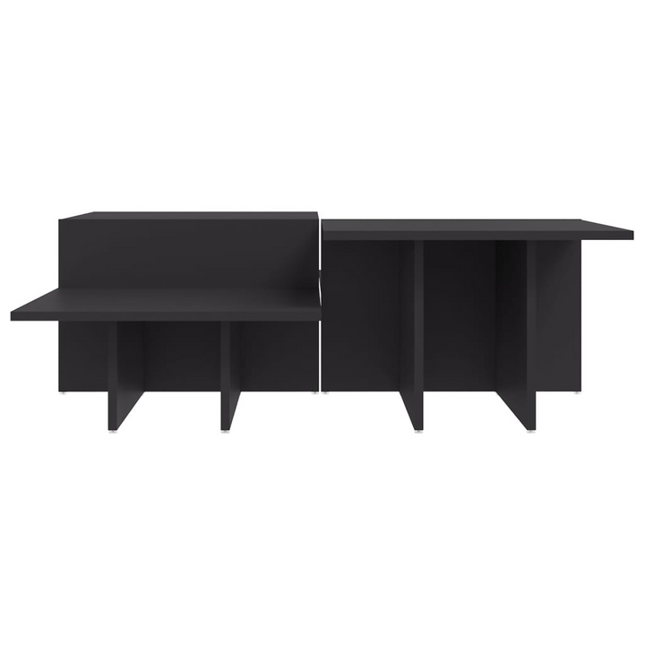 Boho Aesthetic vidaXL Coffee Tables 2 pcs Gray Engineered Wood | Biophilic Design Airbnb Decor Furniture 