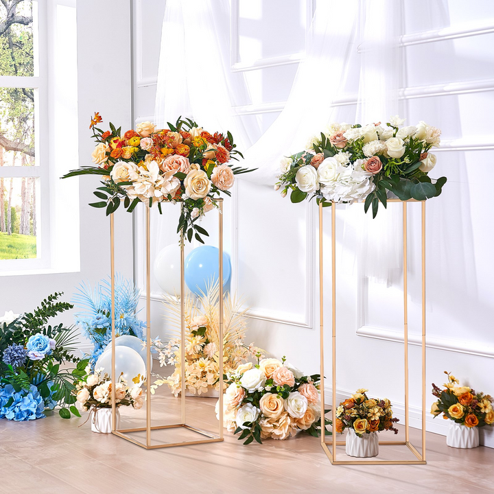 Boho Aesthetic Wedding Centerpieces Column Flower Vases Crystal Tall Crystal Wedding Flowers Stand | Biophilic Design Airbnb Decor Furniture 
