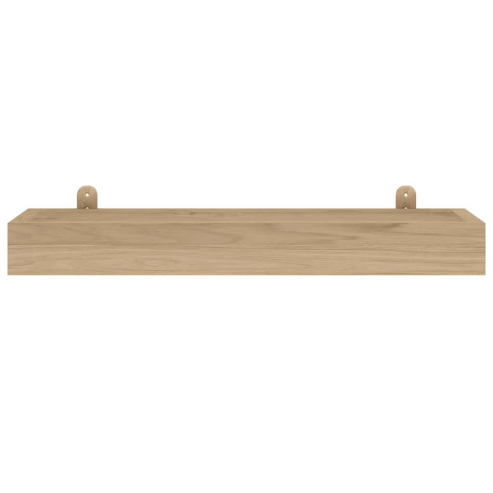 Boho Aesthetic Wall Shelves 2 pcs 23.6"x5.9"x2.4" Solid Wood Teak | Biophilic Design Airbnb Decor Furniture 