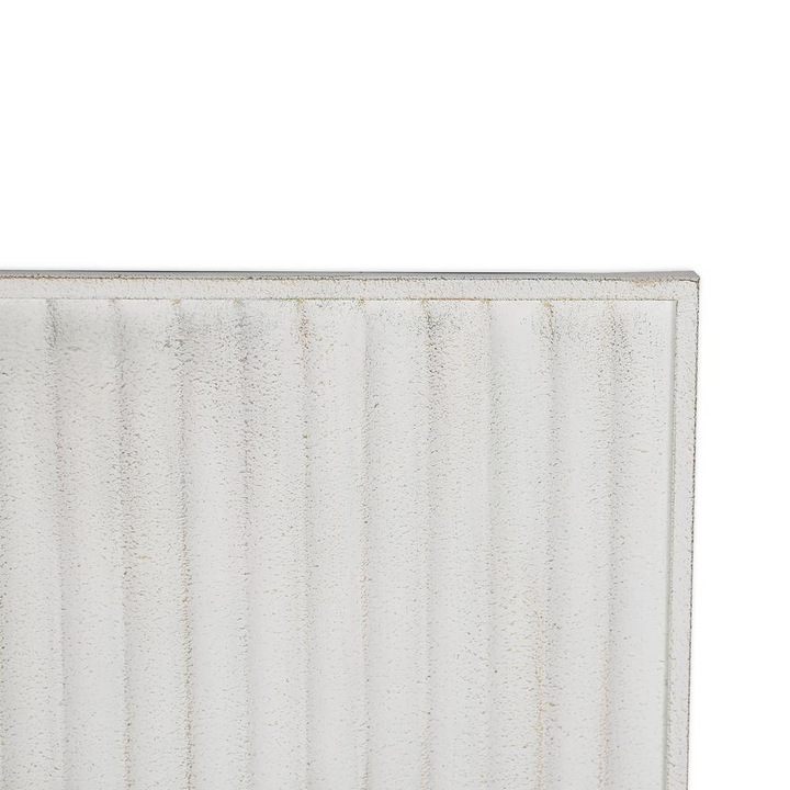 Boho Aesthetic Modern Mid Century Contemporary Miniamlist White Set of 2 Metal Wall Decor | Biophilic Design Airbnb Decor Furniture 