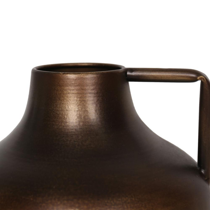 Boho Aesthetic Norris 7" Bronze Metal Table Vase | Biophilic Design Airbnb Decor Furniture 