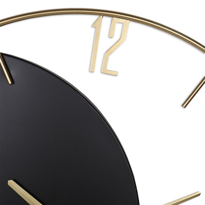 Boho Aesthetic Modern Minimalist Metal Wall Clock | Biophilic Design Airbnb Decor Furniture 