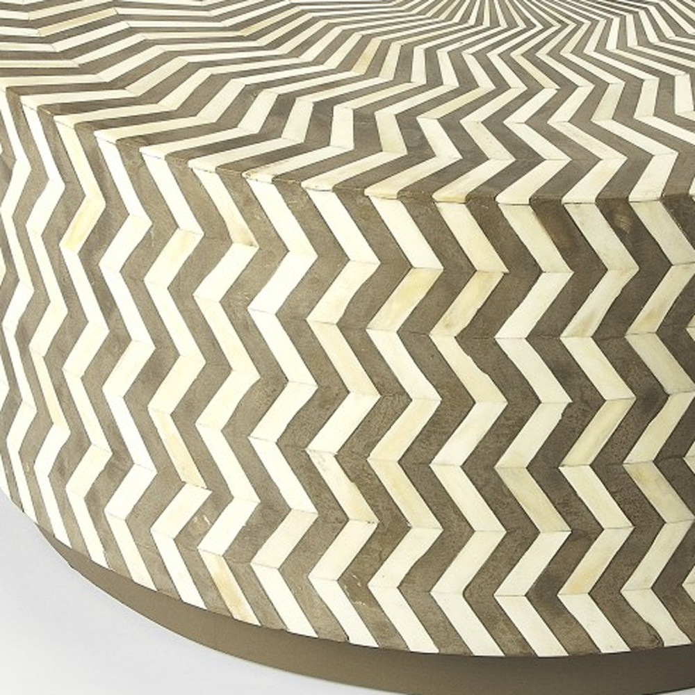 Boho Aesthetic "Bone Inlay Coffee Table" | Biophilic Design Airbnb Decor Furniture 