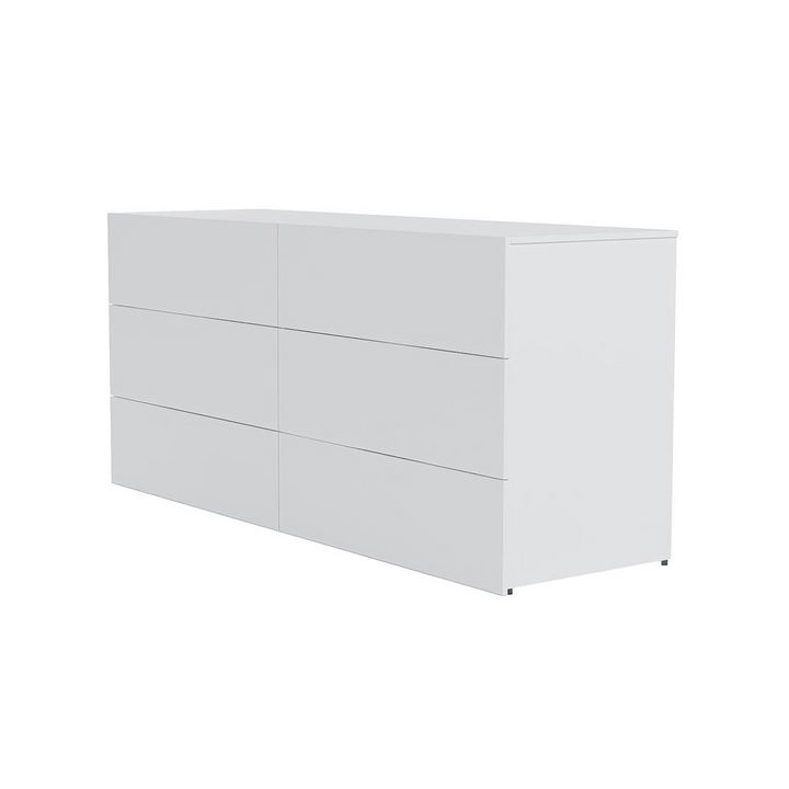 Boho Aesthetic Nexera James 6 Drawer Dresser | Biophilic Design Airbnb Decor Furniture 