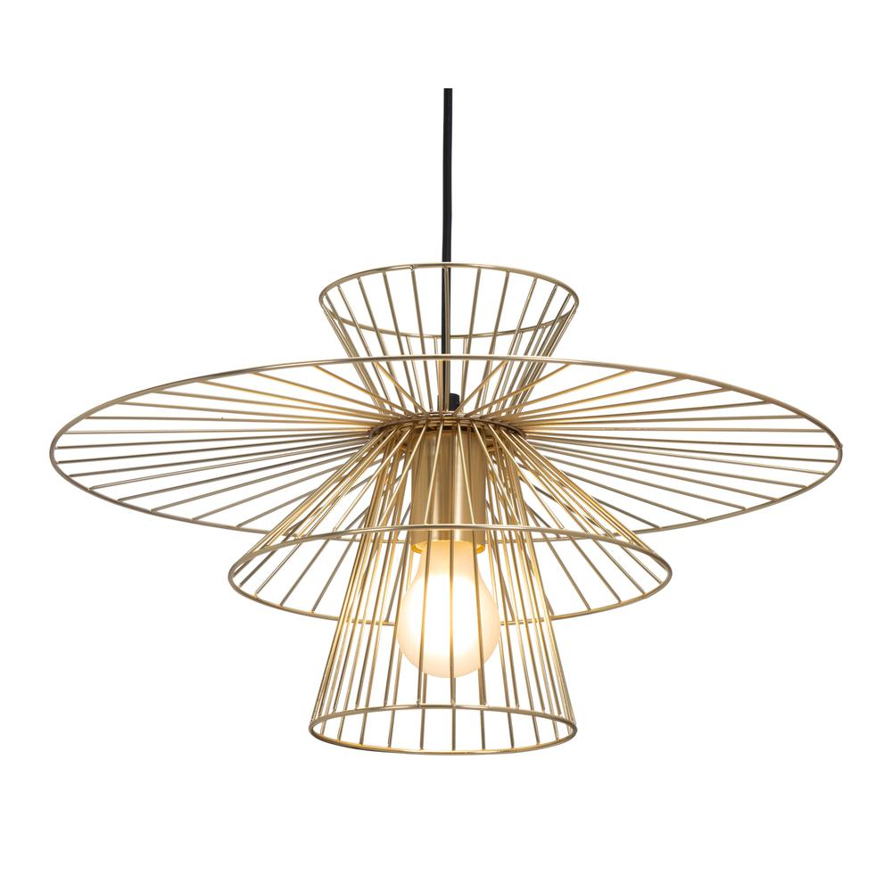 Boho Aesthetic Azzi Ceiling Lamp Gold | Biophilic Design Airbnb Decor Furniture 