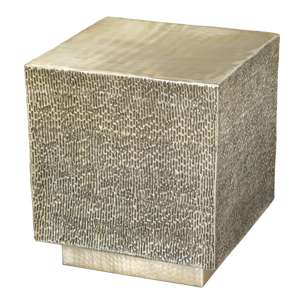Boho Aesthetic Mono Side Table Gold | Biophilic Design Airbnb Decor Furniture 