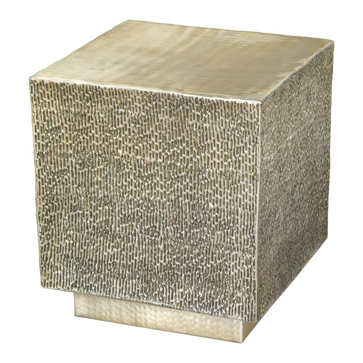 Boho Aesthetic Mono Side Table Gold | Biophilic Design Airbnb Decor Furniture 