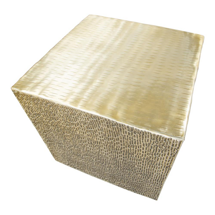 Boho Aesthetic Mono Side Table Gold | Biophilic Design Airbnb Decor Furniture 