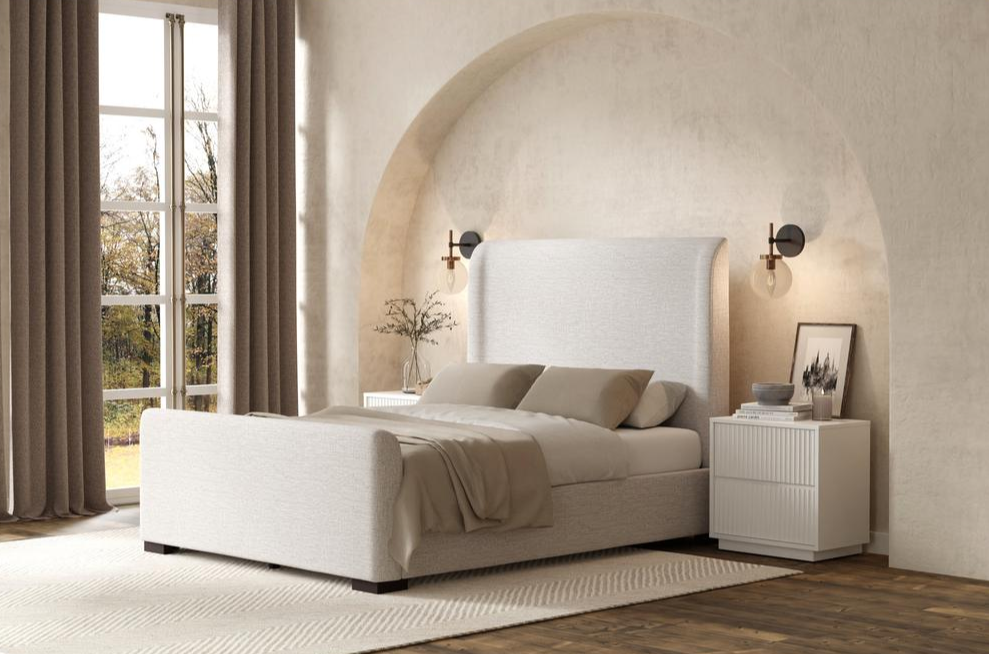 Boho Aesthetic Adele Queen Bed | Biophilic Design Airbnb Decor Furniture 