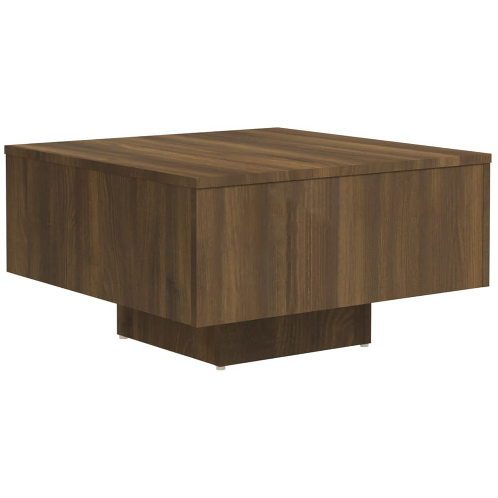 Boho Aesthetic Wood Coffee Table Brown Oak | Biophilic Design Airbnb Decor Furniture 