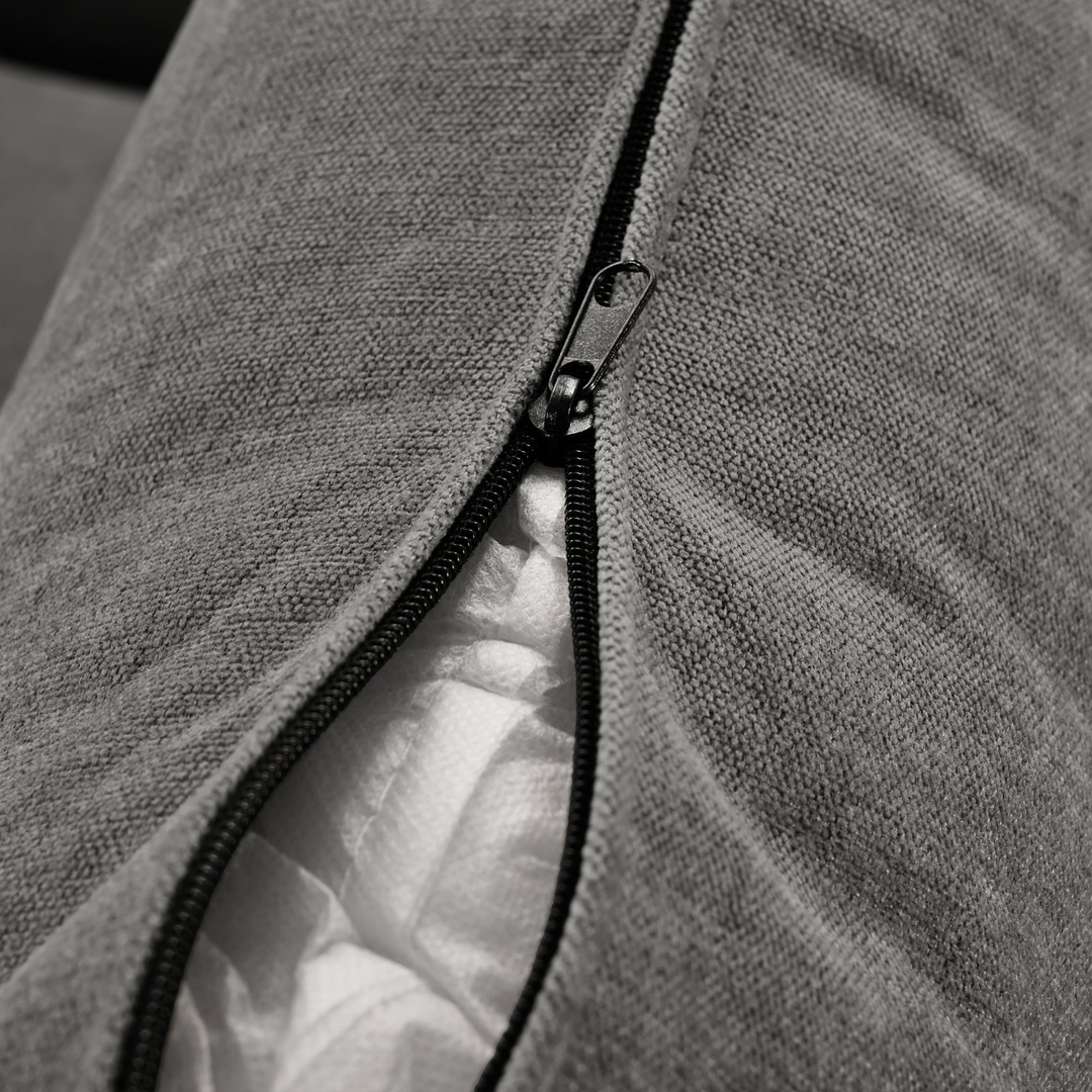 U-shaped Freely Transformable Modular Corner Sofa with Two Ottomans - Mediterranean Italian Contemporary Home Decor Furniture