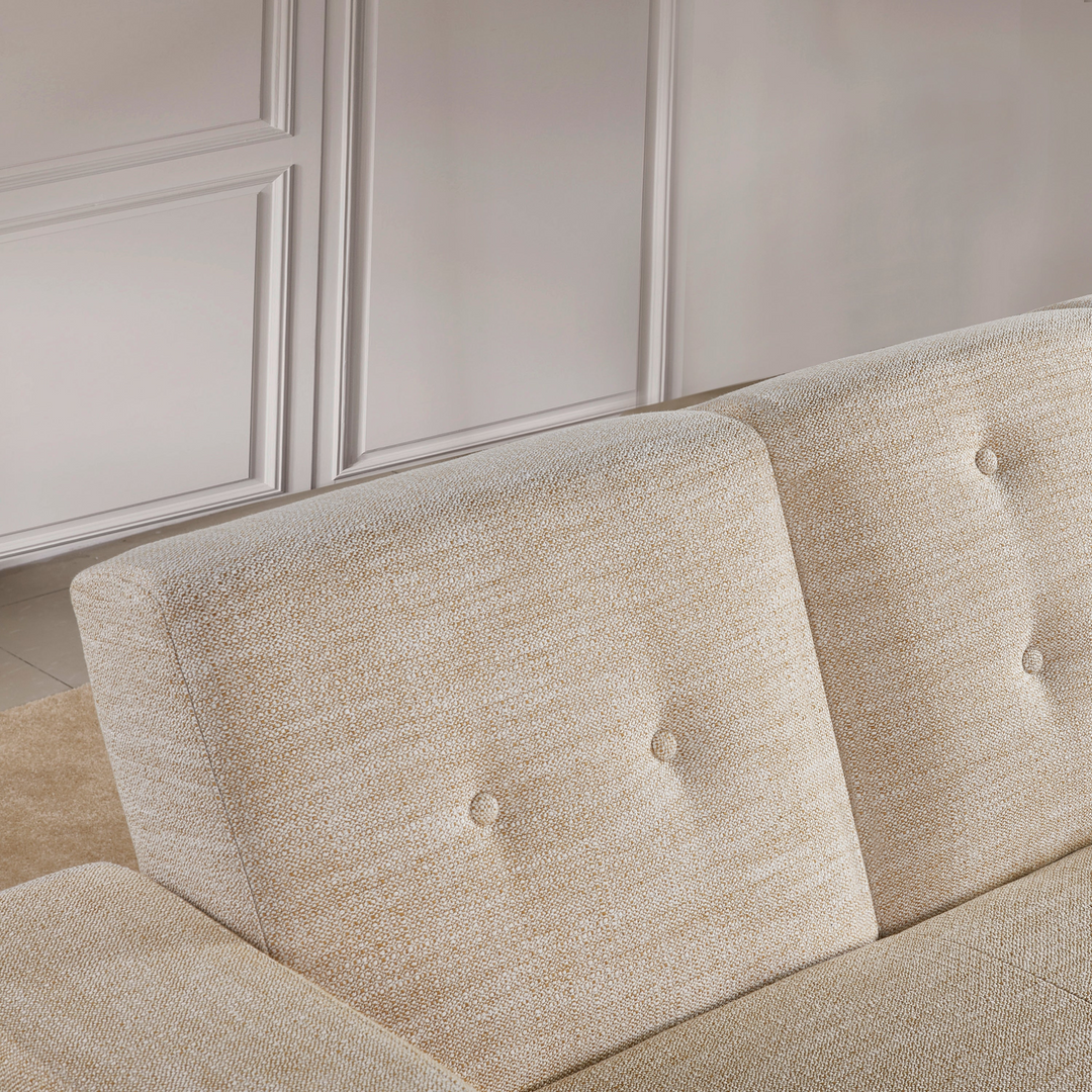 Boho Aesthetic Le Argenteuil | Multi-functional Beige Biophilic Design Sofa Couch | Biophilic Design Airbnb Decor Furniture 
