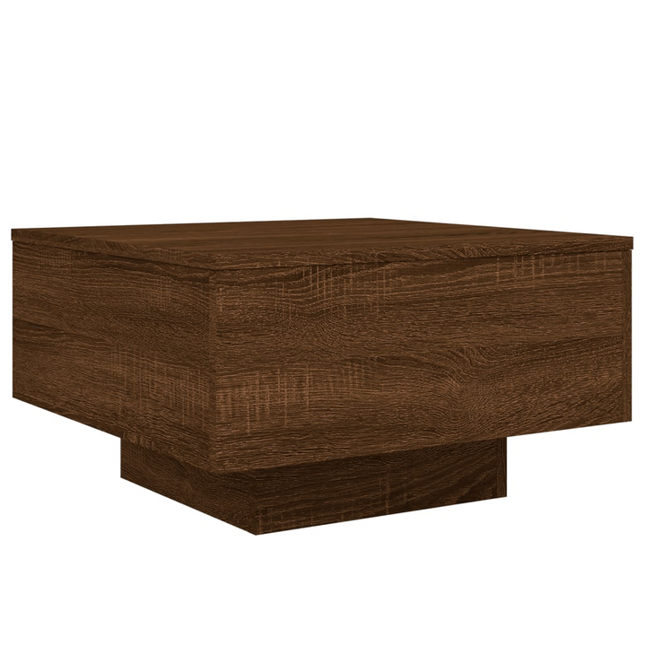 Boho Aesthetic Large Brown Oak Coffee Table | Biophilic Design Airbnb Decor Furniture 