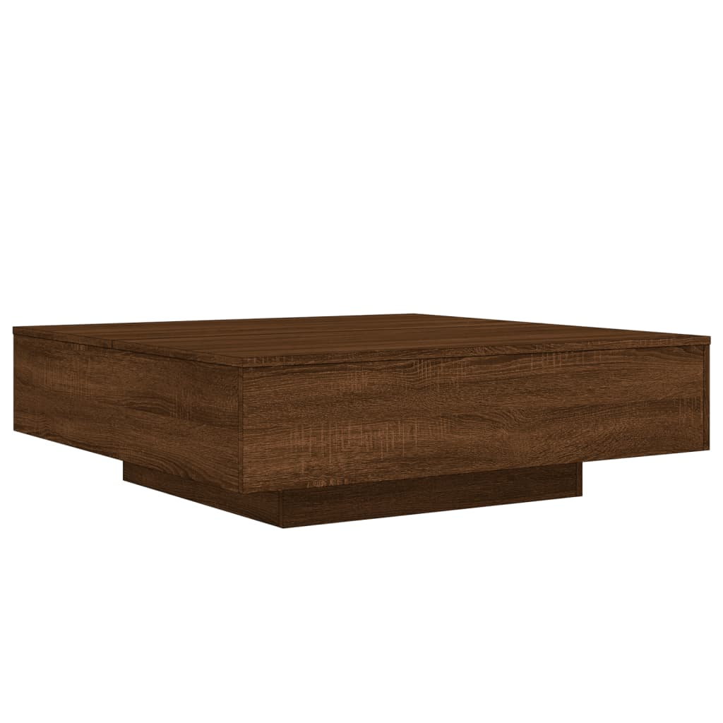 Boho Aesthetic Brown Oak Coffee Table | Biophilic Design Airbnb Decor Furniture 
