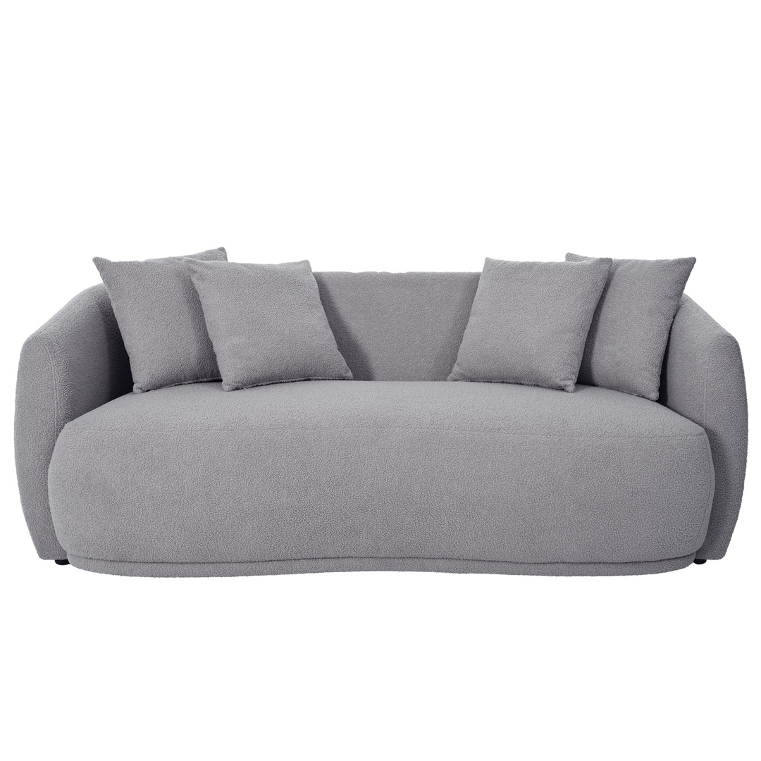 Boho Aesthetic Le Aix-en-Provence | Grey Modular Modern Luxury Button Tufted L Shaped Couch Sectional Sofa | Biophilic Design Airbnb Decor Furniture 