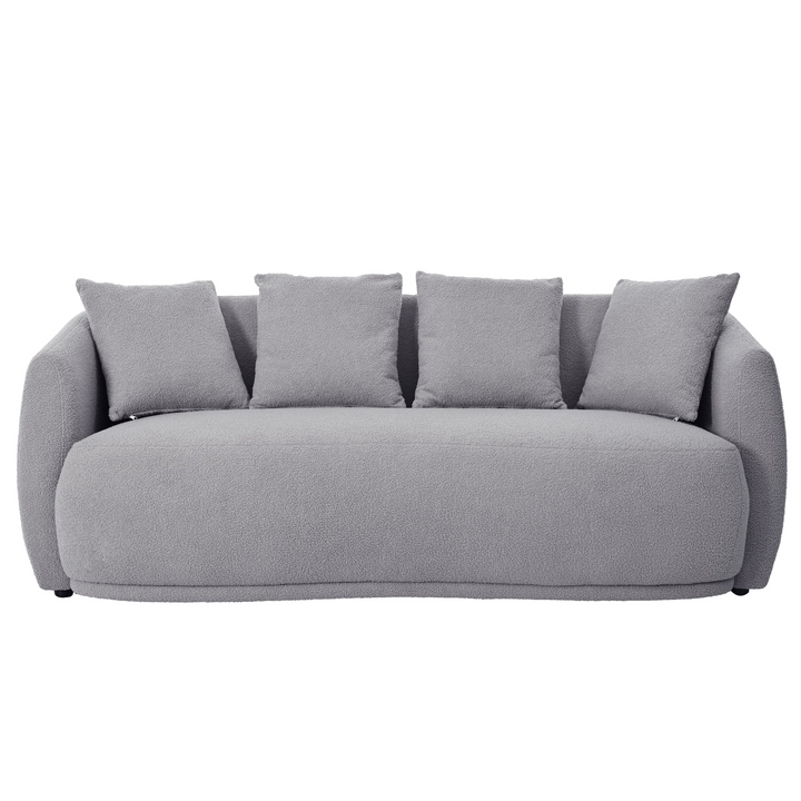 Boho Aesthetic Le Aix-en-Provence | Grey Modular Modern Luxury Button Tufted L Shaped Couch Sectional Sofa | Biophilic Design Airbnb Decor Furniture 