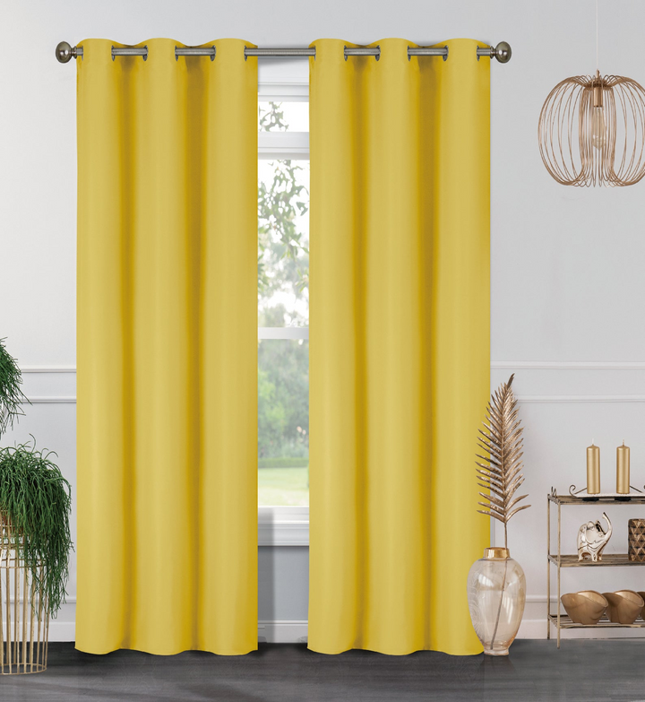 Boho Aesthetic 2-Panels: Room Darkening Thermal Insulated Blackout Grommet Window Curtain Panels for Living Room | Biophilic Design Airbnb Decor Furniture 